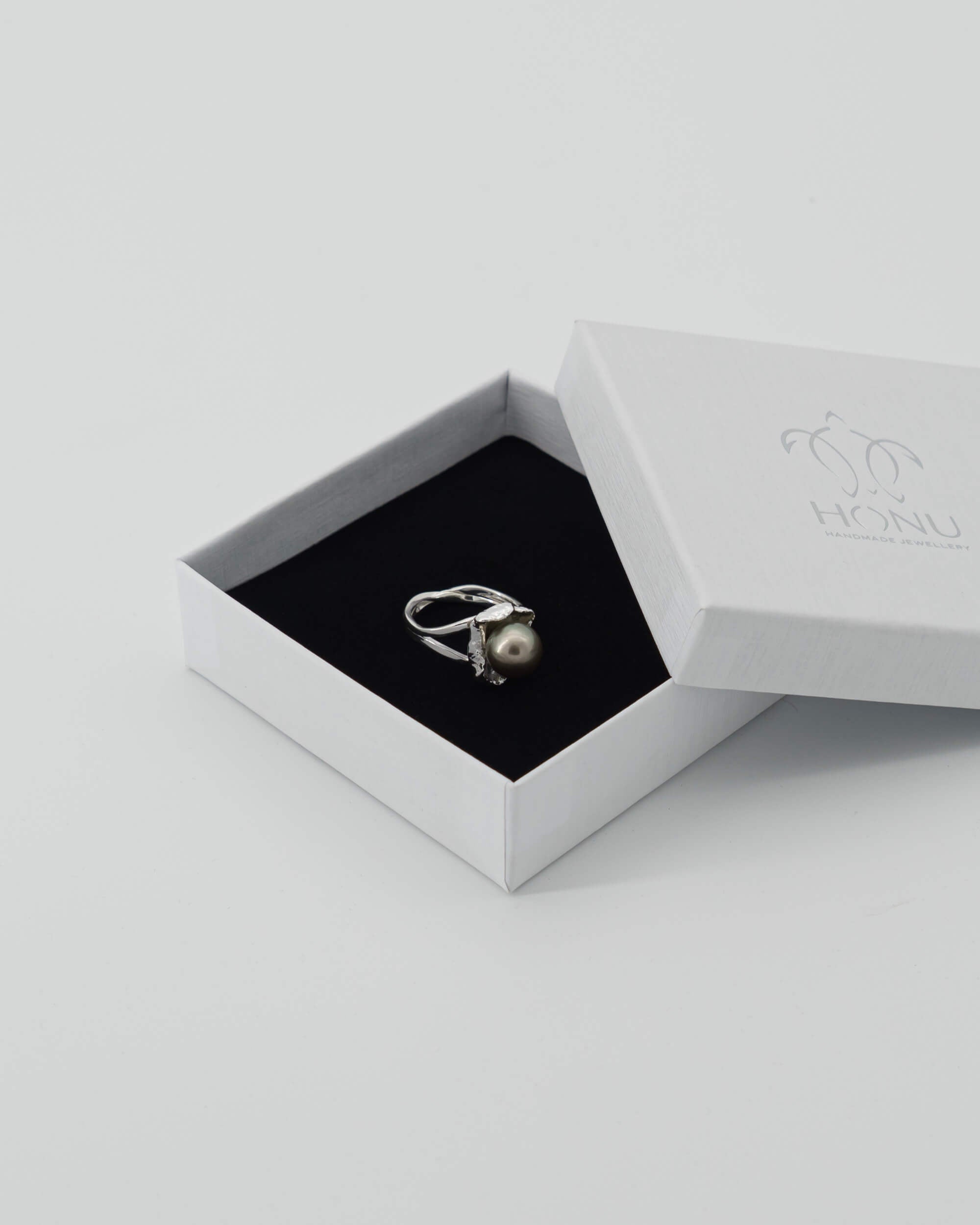 Bague Nui'i'a Zoom travail artisanal | Honu Handmade Jewellery