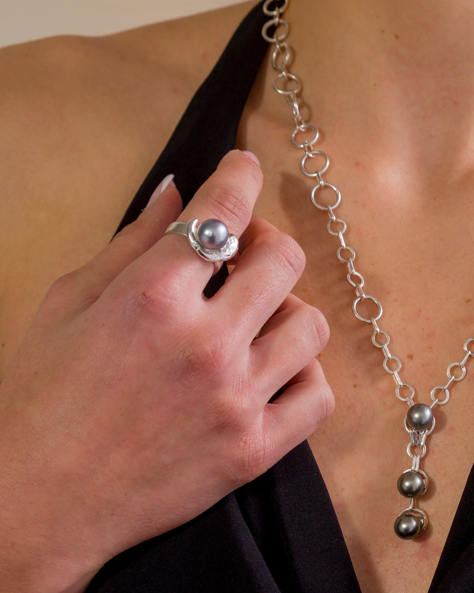 Collier TeAra argent 925 détail