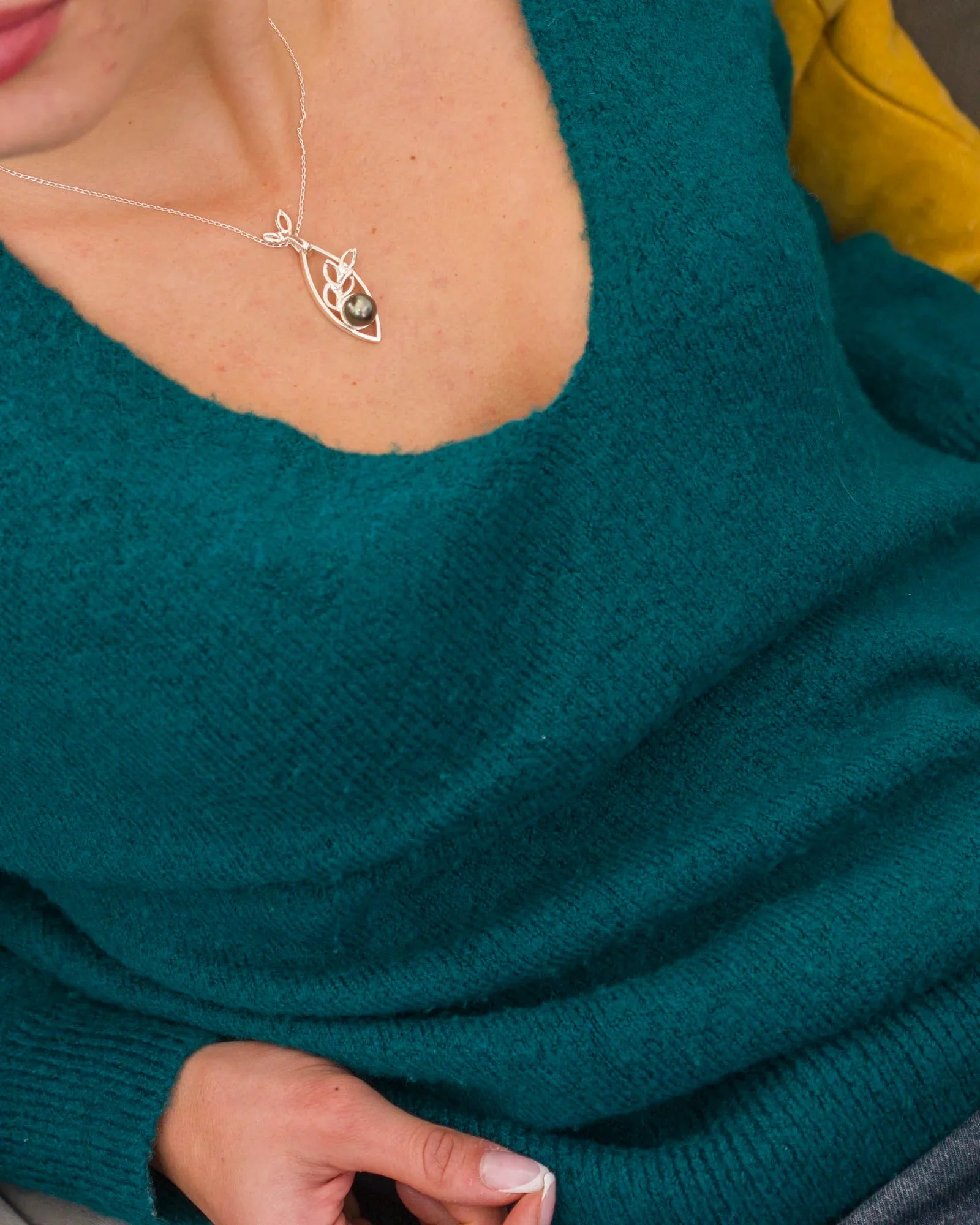 Collection Lagon — argent massif et perle de Tahiti