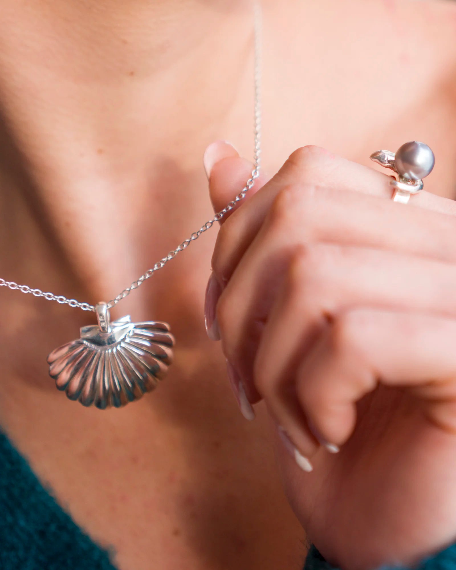Pendentif Vaihau n°2 argent 925 vue arrière