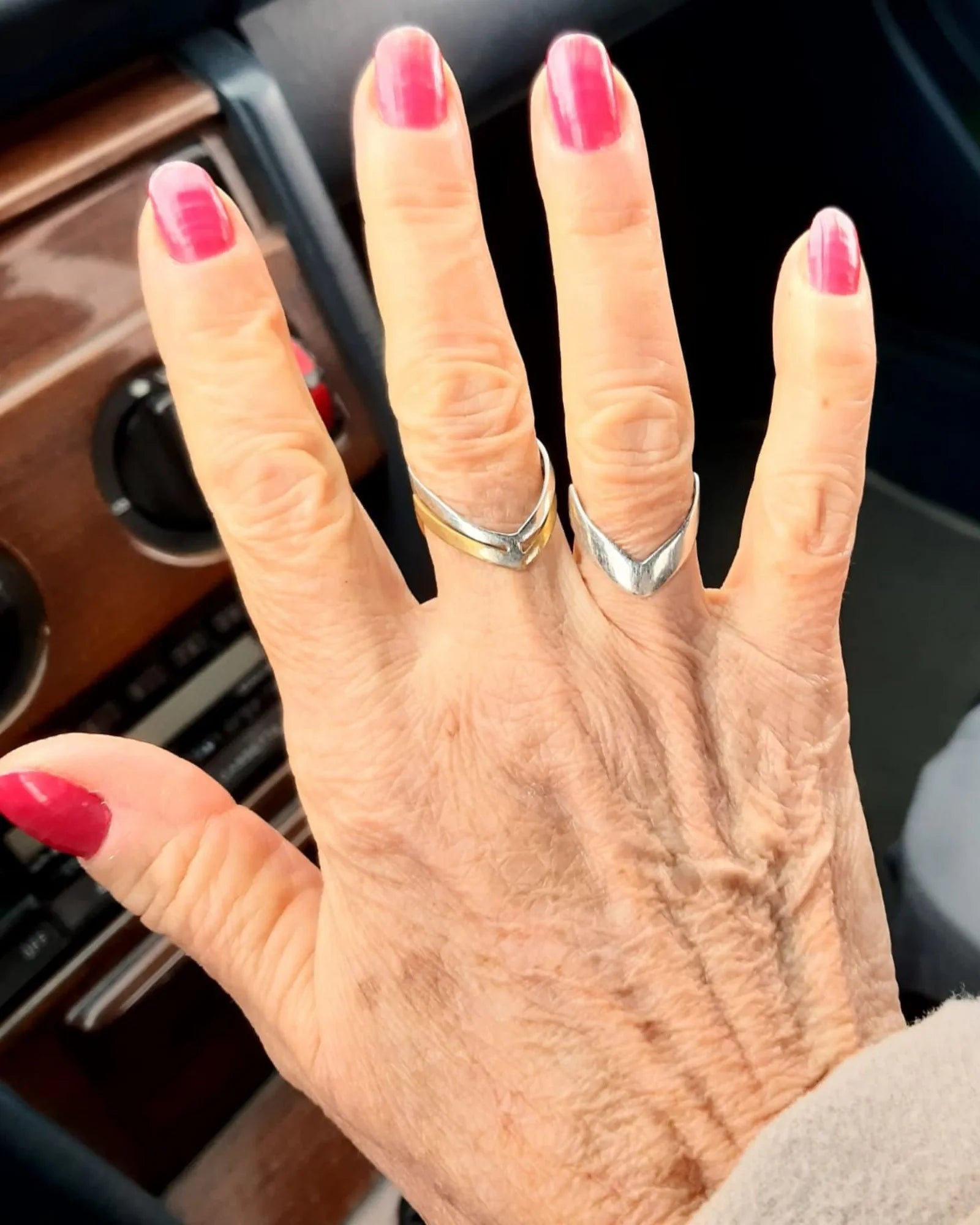 Bague Alliance africaine argent massif — Alice C. cliente