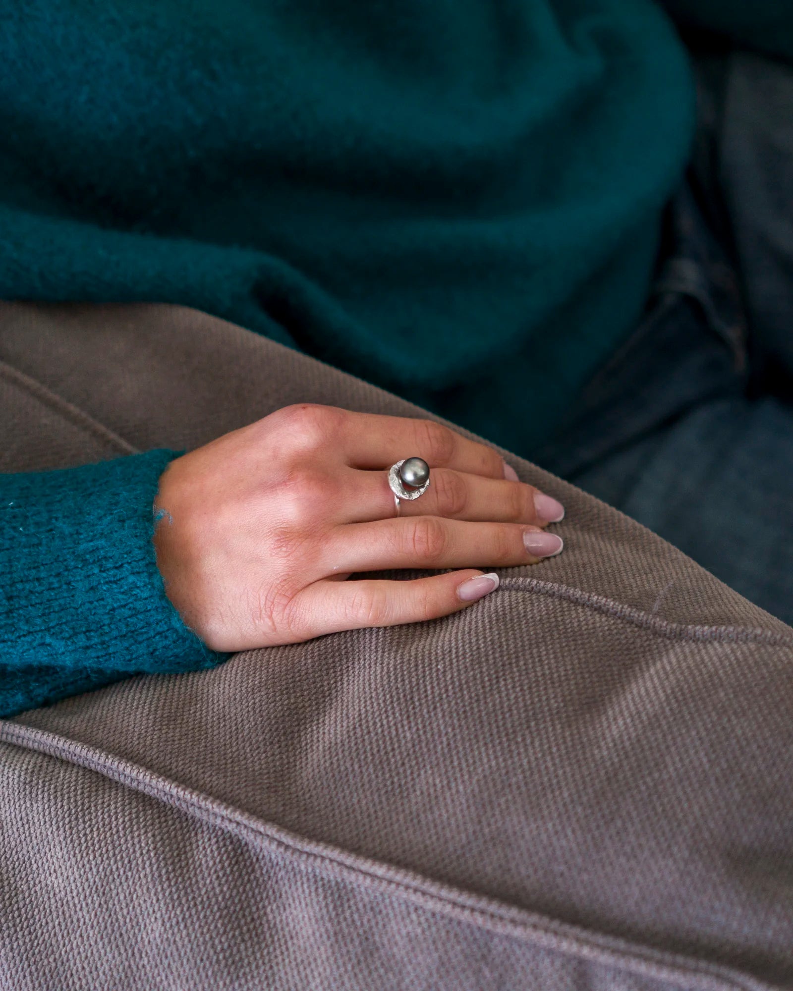 Bague Meteor argent 925 détail finition