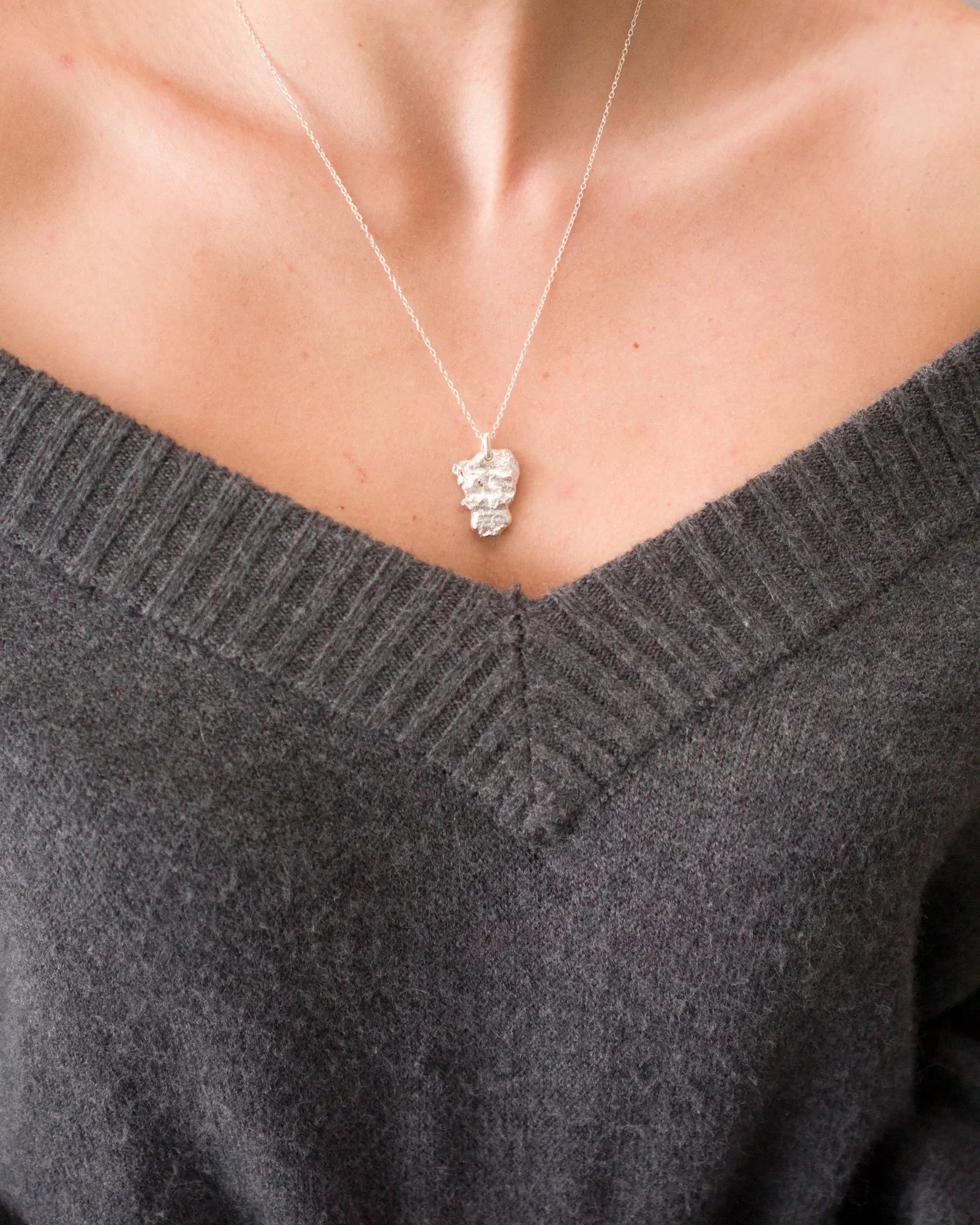 Parure Catrina argent massif — collection Brut